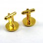 True Vintage Goldtone & Sparkley Dressy Cufflinks by Anson 100714