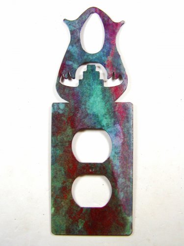 Pueblo Pottery Double Outlet Cover by Steel Images USA 030315ZZZ