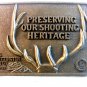 Vintage NRA Preserving Our Shooting Heritage Whittington Center Belt Buckle