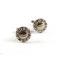 Unmarked Silvertone & Rhinestones Cufflinks 1106201vbv