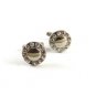 Unmarked Silvertone & Rhinestones Cufflinks 1106201vbv