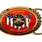 Vintage Volunteer Fireman Damn Proud of It Belt Buckle