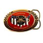 Vintage Volunteer Fireman Damn Proud of It Belt Buckle