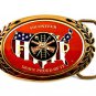 Vintage Volunteer Fireman Damn Proud of It Belt Buckle
