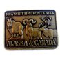 Vintage NRA National Rifle Association Alaska & Canada Belt Buckle