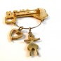 Vintage Avon Key Charm Brooch