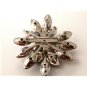 Gorgeous Vintage Blue Rhinestone Brooch