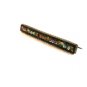 Vintage Brass Italian Ultra Fine Micro Mosaic Bar Pin / Brooch 0104062013cd