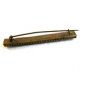 Vintage Brass Italian Ultra Fine Micro Mosaic Bar Pin / Brooch 0104062013cd