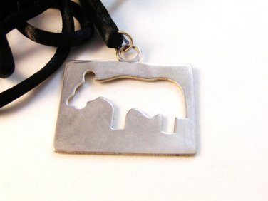 Blaezy Sterling Silver Milk Cow Necklace