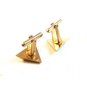 Hickok USA Gold Tone Triangle Cufflinks