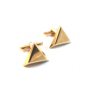 Hickok USA Gold Tone Triangle Cufflinks