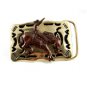 Made in USA Gold Tone Cowboy Waving Hand Belt Buckle #101813