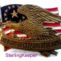 Vintage Brass The Right to Keep and Bear Arms Belt Buckle
