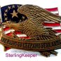 Vintage Brass The Right to Keep and Bear Arms Belt Buckle