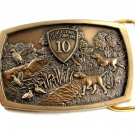 Bridgestone Firestone 10 Years Hunting Dog Quail Belt Buckle by Jostens 82014