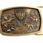 Bridgestone Firestone 10 Years Hunting Dog Quail Belt Buckle by Jostens 82014