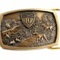 Bridgestone Firestone 10 Years Hunting Dog Quail Belt Buckle by Jostens 82014