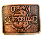 Vintage Crosman Copperhead Super BBs Round Belt Buckle