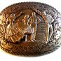 Vintage Western Square Dance Belt Buckle by Award Design Medals