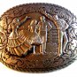 Vintage Western Square Dance Belt Buckle by Award Design Medals