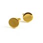 Marked Goldtone Round Cufflinks 11062013zzy