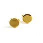 Marked Goldtone Round Cufflinks 11062013zzy