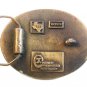 Vintage 1976 Texas Armadillo Enameled Belt Buckle by Koleako