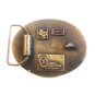 Vintage 1976 Texas Armadillo Enameled Belt Buckle by Koleako