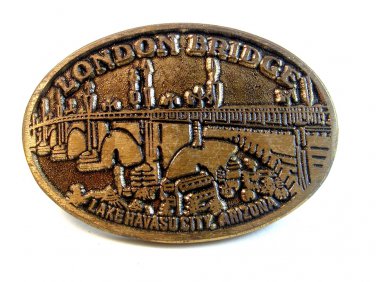 Vintage London Bridge Lake Havasu City Arizona Belt Buckle
