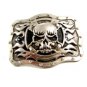 Gothic Skull & X & Flames Belt Buckle Signed @TLF