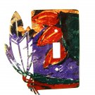 Southwest Feather Single Switch Outlet Cover Plate by LaZart USA 6915