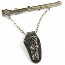 Western Cowboy Dangly Sterling Holster Tie Clasp 7714