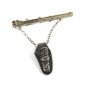 Western Cowboy Dangly Sterling Holster Tie Clasp 7714