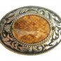 Vintage Silvertone Snakeskin Belt Buckle Unbranded Made in USA 62915
