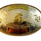1978 FHSRA 4th Barrel Racing Belt Buckle Montana Silversmith