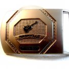 Vintage Nashville Music City Enameled Guitar Belt Buckle