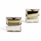 True Vintage Silvertone Cufflinks Unmarked 110714
