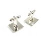 True Vintage Silvertone Cufflinks Unmarked 110714
