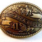 1995 Gold Tone Buffalo P.R.C.A. Rodeo Belt Buckle