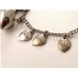 Vintage Beta Sigma Phi Sterling Charm Bracelet & Charms