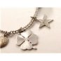 Vintage Beta Sigma Phi Sterling Charm Bracelet & Charms