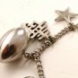 Vintage Beta Sigma Phi Sterling Charm Bracelet & Charms