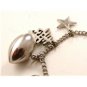 Vintage Beta Sigma Phi Sterling Charm Bracelet & Charms