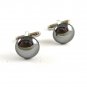 Unmarked Silvertone & Hematite Cufflinks 1106201llp