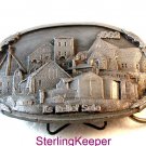 Vintage Siskiyou Mennonite Kansas Ks Relief Sale 1992 Belt Buckle