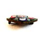 Vintage Brass Italian Ultra Fine Micro Mosaic Brooch 12142013fgh