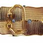 Made in USA Western Gold Tone Cowboy on Broncho Belt Buckle #102113e