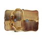Made in USA Western Gold Tone Cowboy on Broncho Belt Buckle #102113e