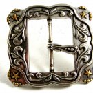 Ladies Western Cowgirl Silvertone Belt Buckle Unmarked 092214
